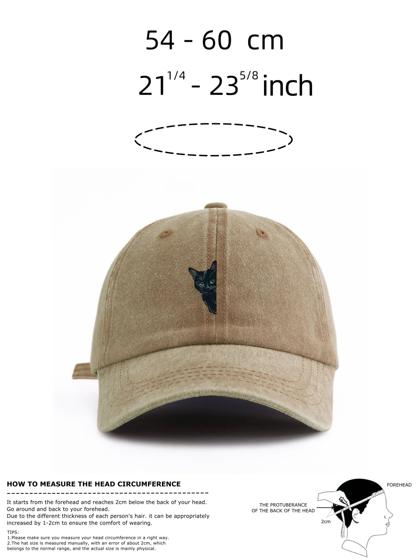 Minimalist Black Cat Retro Baseball Cap