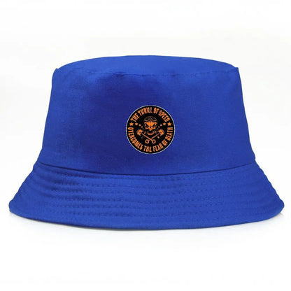 Unisex Skull Print Summer Bucket Hat