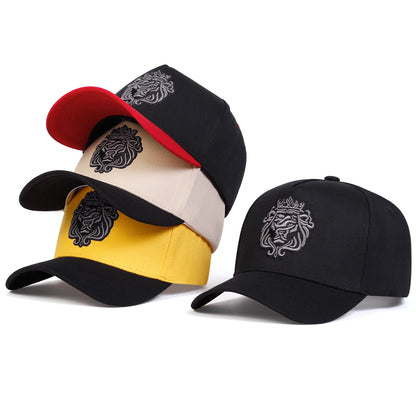 Unisex Crown Lion Embroidery Baseball Caps