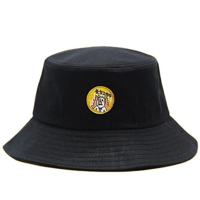 Oversized Cotton Sun Bucket Hat