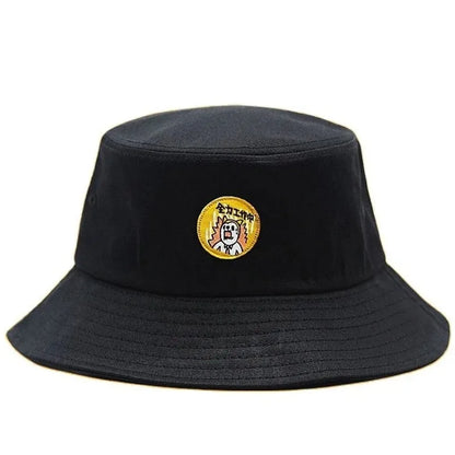 Oversized Cotton Sun Bucket Hat