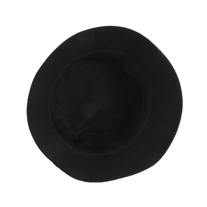 Summer Cat Embroidered Cotton Bucket Hat