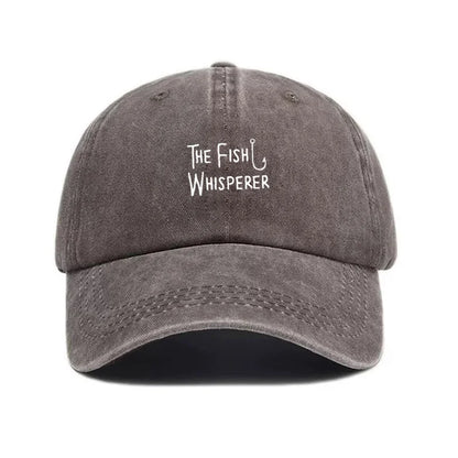Fish Whisperer Vintage Washed Cotton Baseball Cap