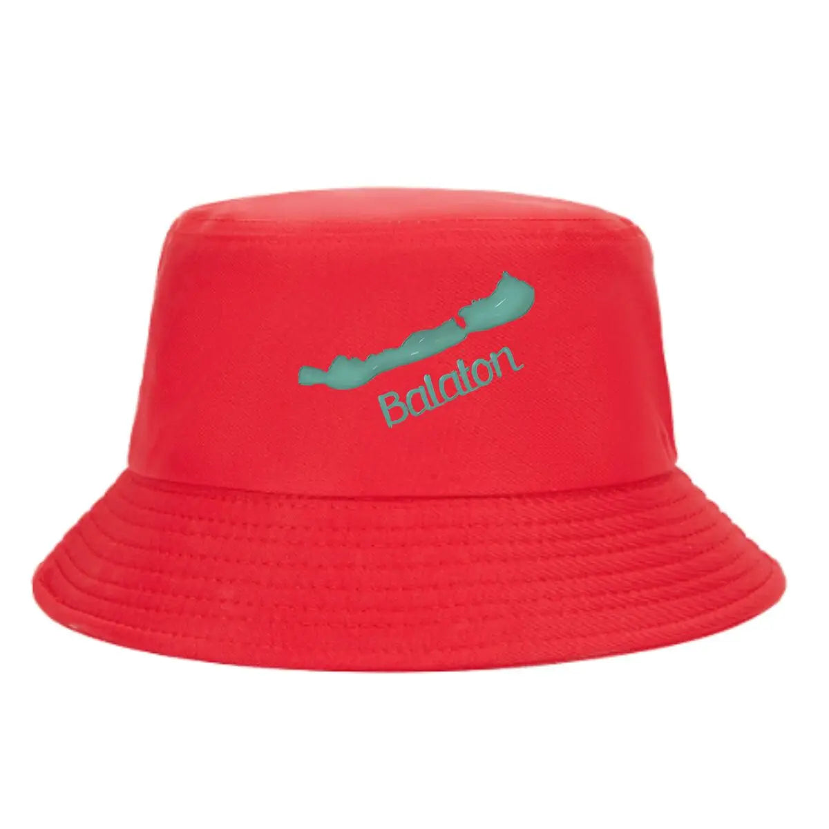Lake Balaton Minimalist Map Design Bucket Hat