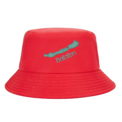 Lake Balaton Minimalist Map Design Bucket Hat