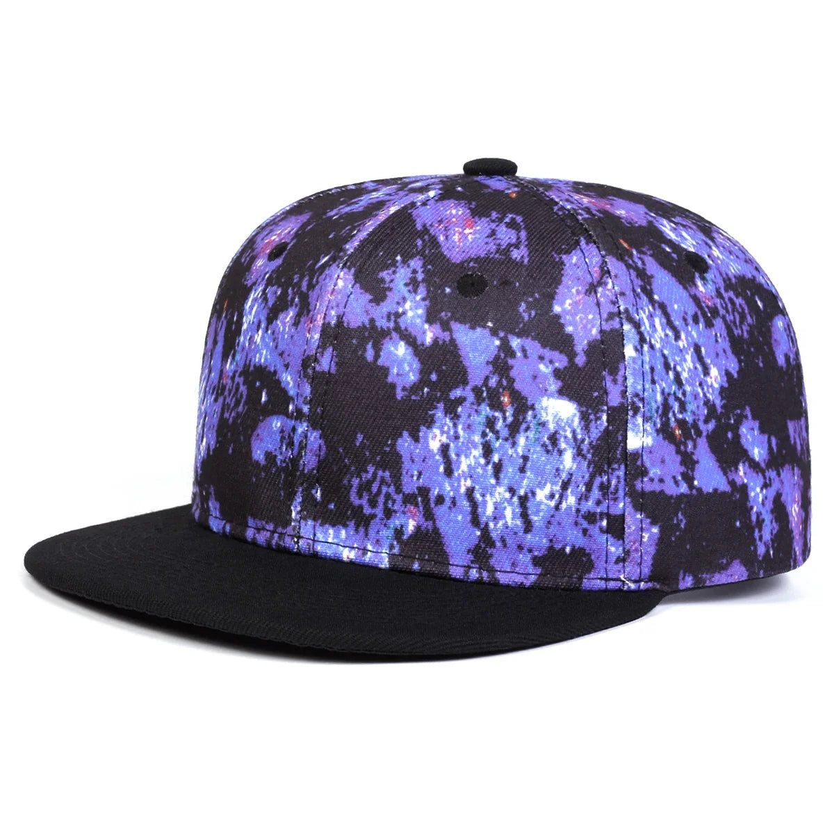 Unisex Purple Starry Sky Printing Baseball Caps