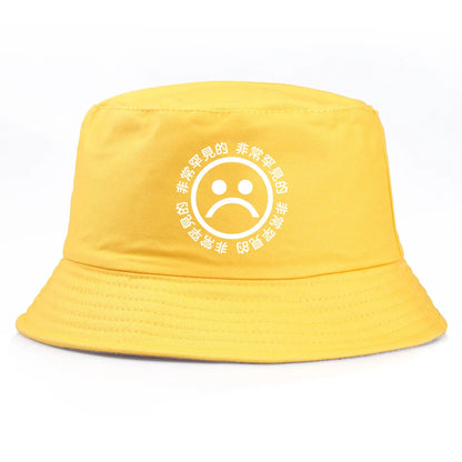 Sad Boy Printed Bucket Hat