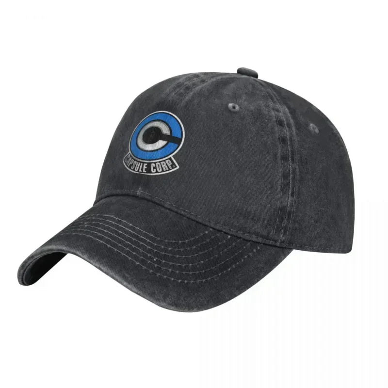 Capsule Corp Denim Trucker Print Baseball Cap