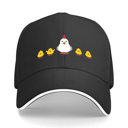 Hen and Chicks Printed Baseball Hat