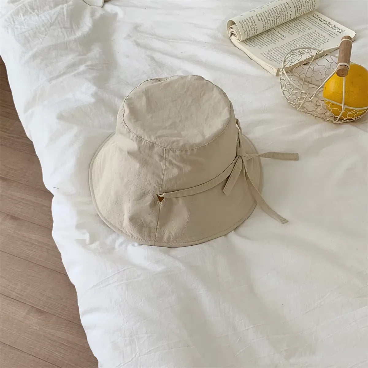 Korean Lace-Up Lightweight Fisherman Bucket Hat