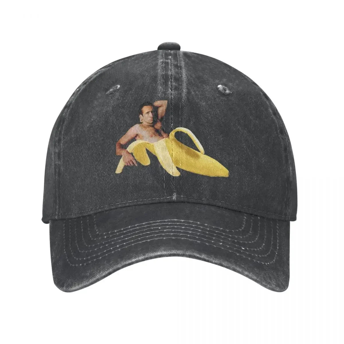 Nicolas Cage Banana Ponytail Baseball Cap