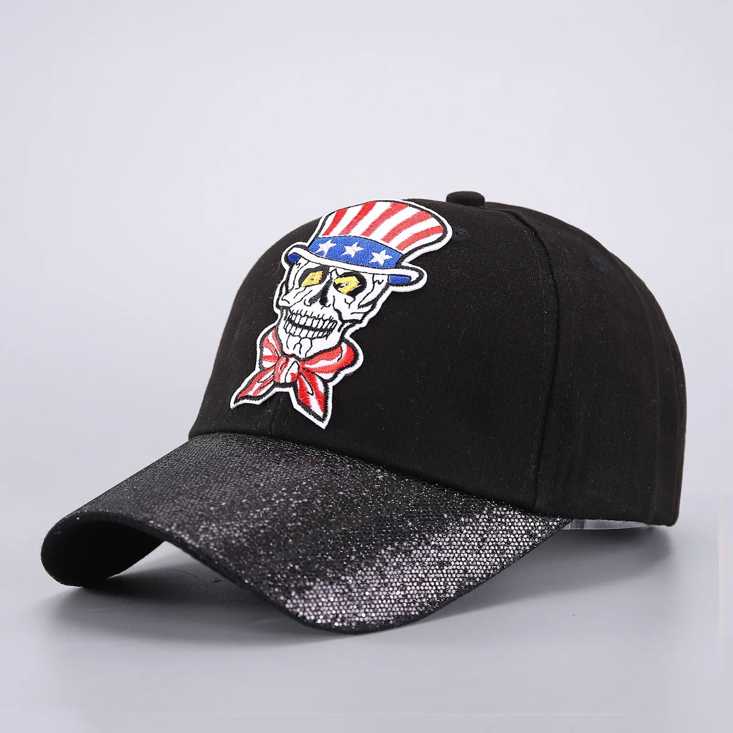 Skull Print Halloween Baseball Cap