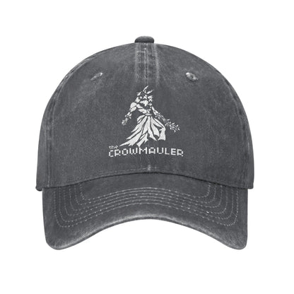 Fashion Fear and Hunger Distressed Denim Baseball Cap