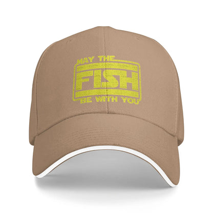 May The Fish Be With You Fishing Baseball Cap