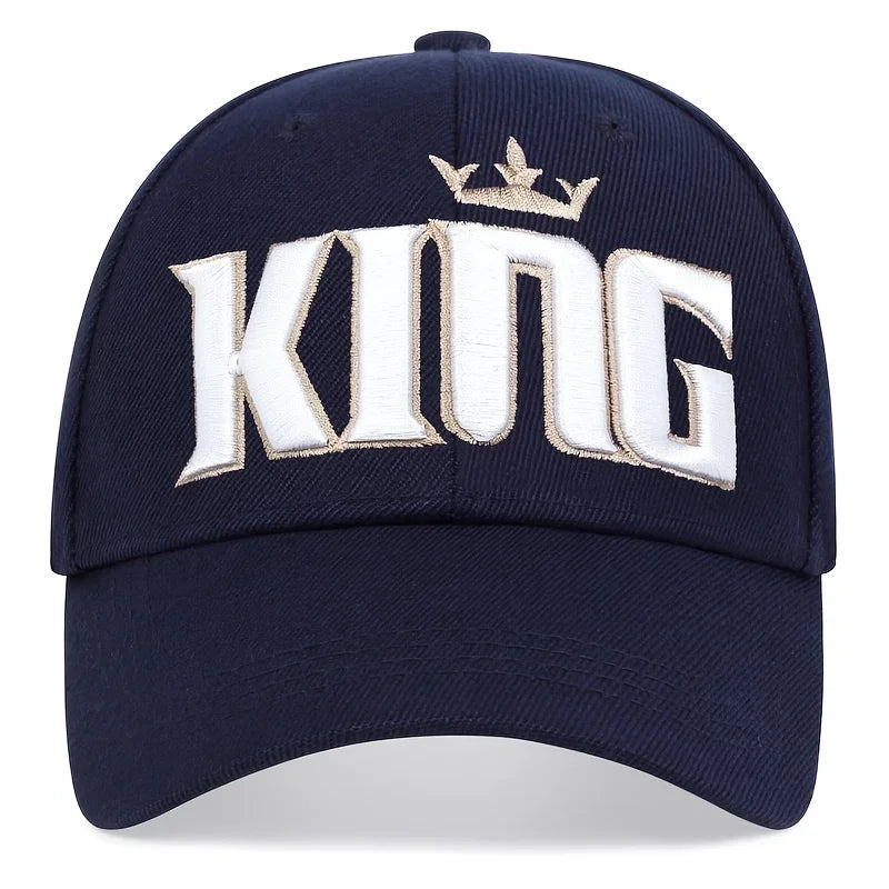 Unisex King Letter Embroidery Baseball Caps
