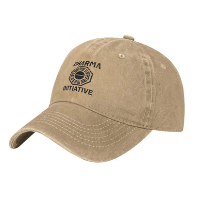 Dharma Initiative Lost Washed Streetwear Adjustable Baseball Cap