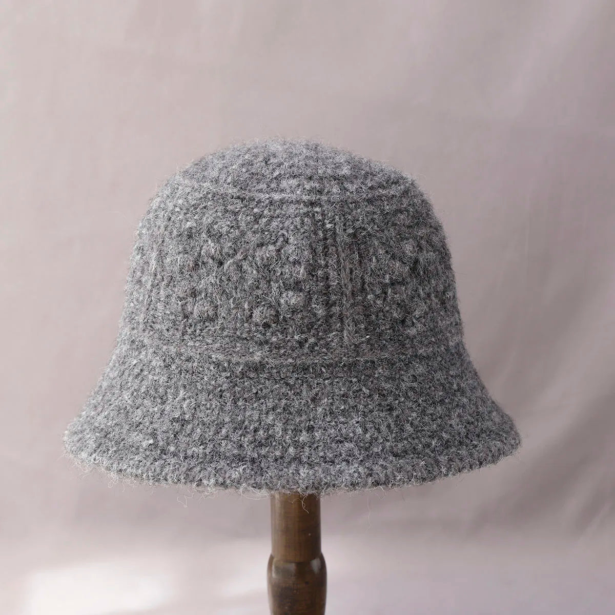 Korean Vintage Wool Bucket Hat