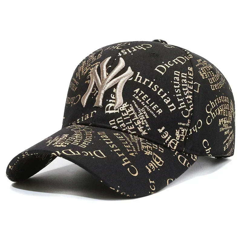 Full Print Letters Embroidery Fashion Baseball Cap