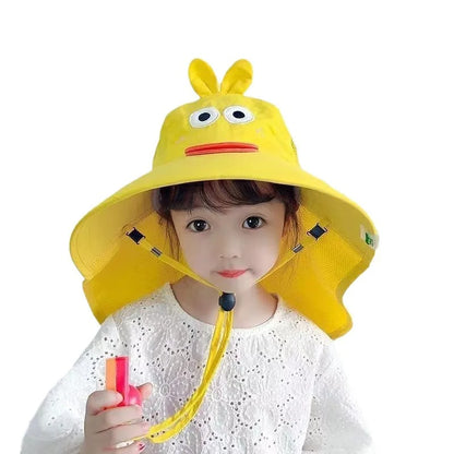 Kids Large Brim UV Bucket Hat