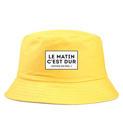 Funny French Quote Reversible Bucket Hat