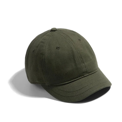 Adjustable Short Brim Cotton Baseball Cap
