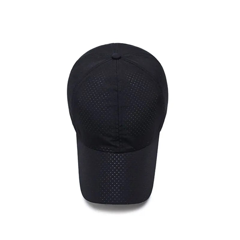 Korean Breathable Mesh Solid Baseball Cap