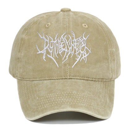 Trendy Rock Style Embroidered Baseball Cap Unique Logo