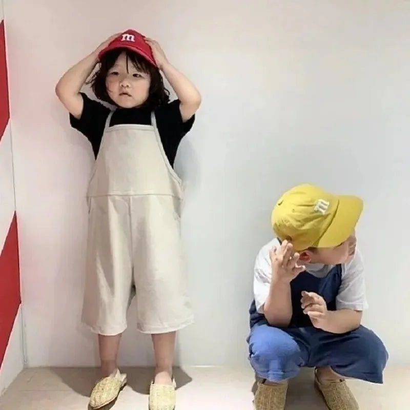 Cartoon Letter Cotton Baseball Cap For Kids