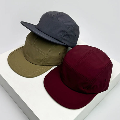 Quick Dry Solid Retro Snapback Cap