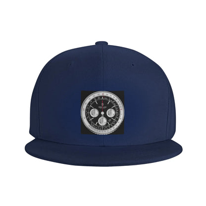 Black Luxury Watch Dial Elegant Minimalist Snapback Cap
