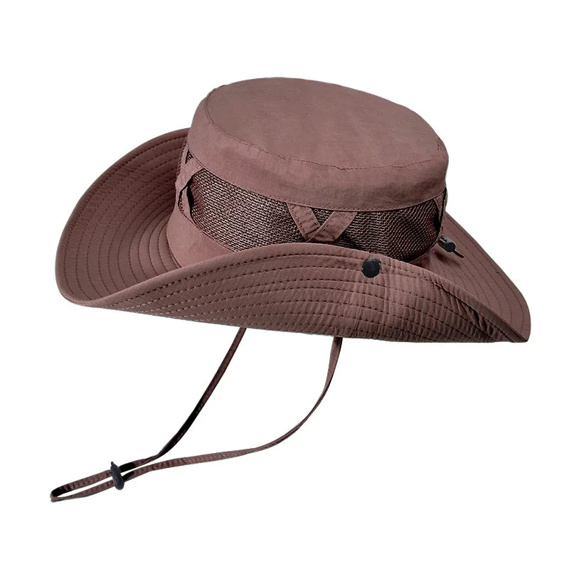 Men's Xinbaoguan Nylon Wide Brim Breathable Fishing Hat