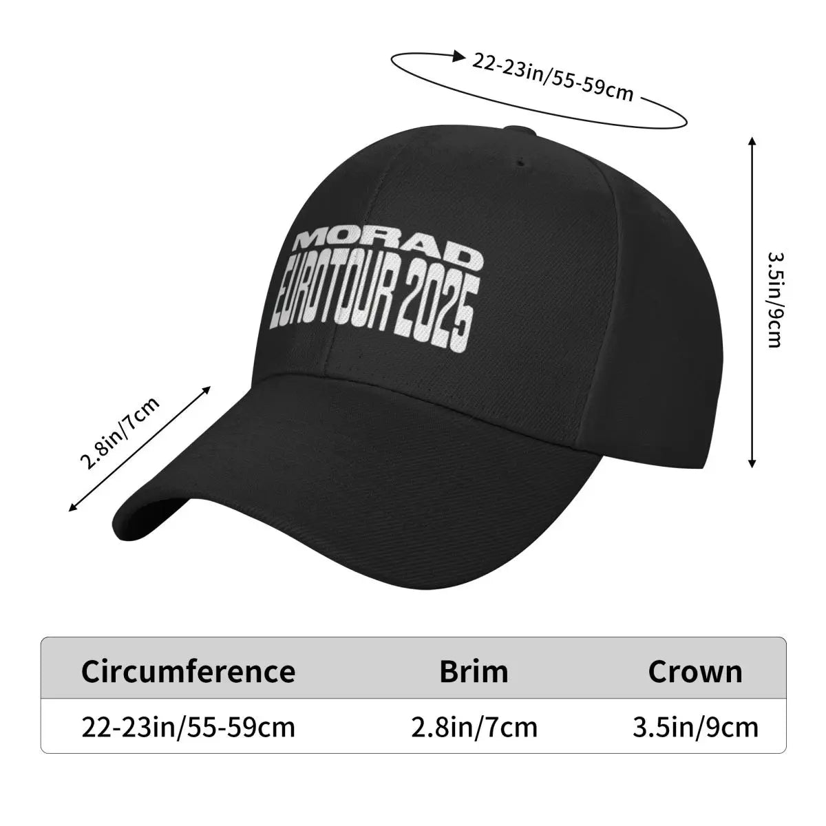 Rapper Morad 2025 Tour Print Baseball Cap