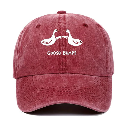 Retro Goose Print Casual Dad Baseball Cap