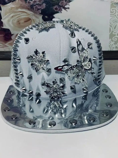 Handmade Rivet Street Dance Snapback Cap