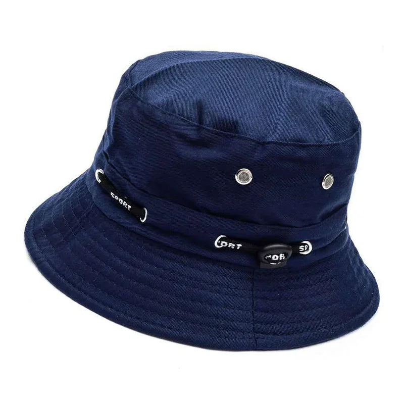 Stringed Sun Protection Bucket Hat