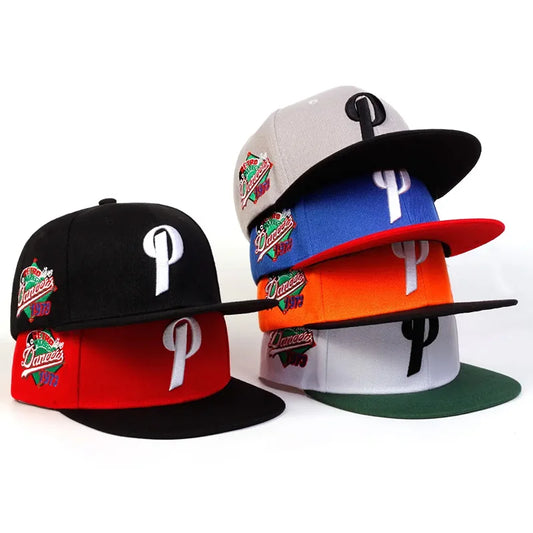 Unisex P Embroidered Hip Hop Baseball Cap