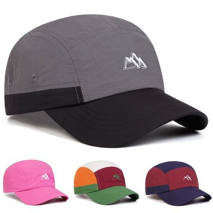 Mountain Range Label Quick Drying Adjustable Baseball Hat