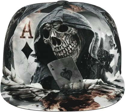 Grim Reaper Skull 3D Printed Baseball Cap