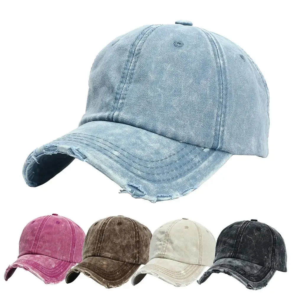 Vintage Washed Tie Dye Baseball Cap