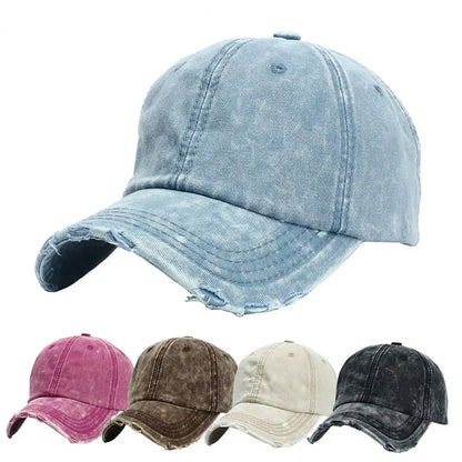 Vintage Washed Tie Dye Baseball Cap