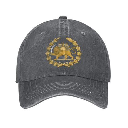 Iran Persia Washed Trucker Hip Hop Baseball Cap