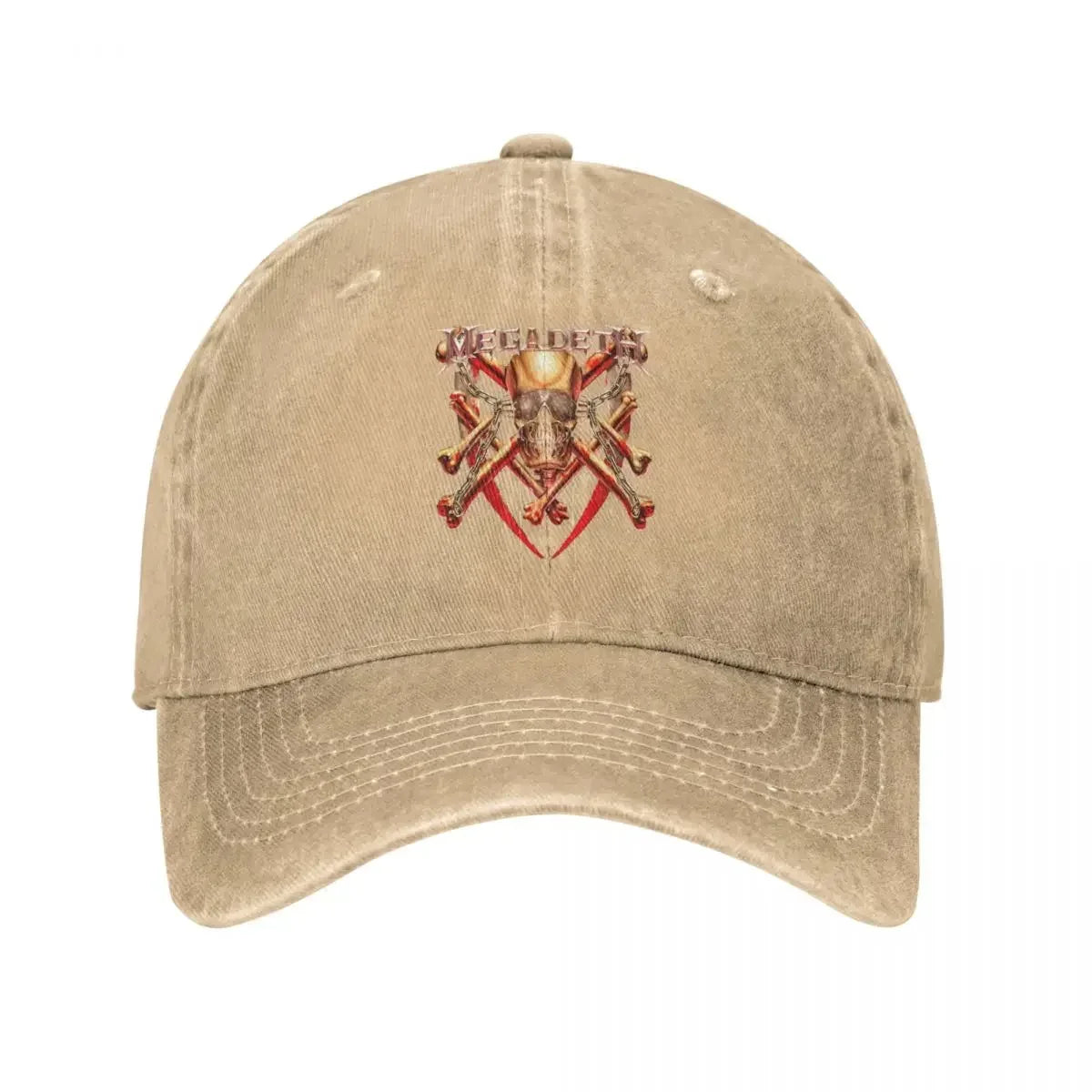 Classic Megadeths Distressed Snapback Baseball Cap