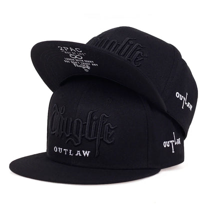 Thuglife Embroidery Snapback Hat Unisex