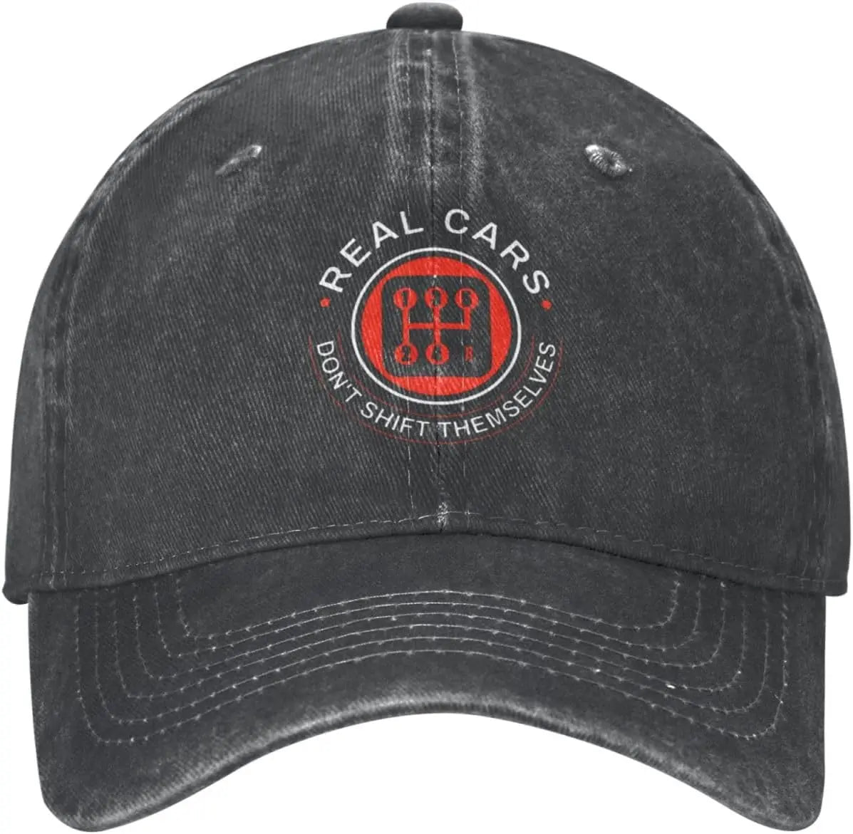 Real Cars Dont Shift Themselves Vintage Baseball Cap