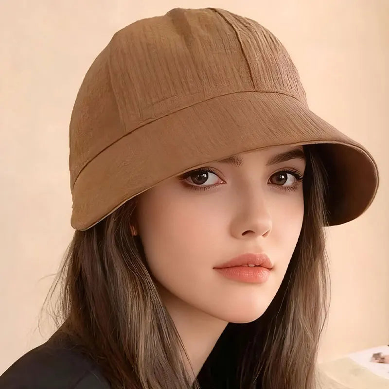 Waffle Pattern Casual Versatile Bucket Hat