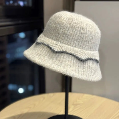 Wool Knitted Warm Autumn Winter Bucket Hat