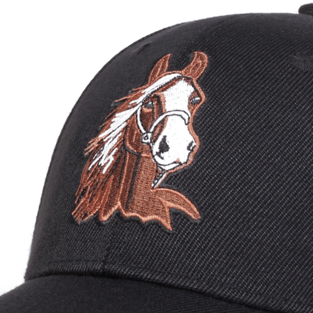 Unisex Horse Embroidery  Baseball Caps