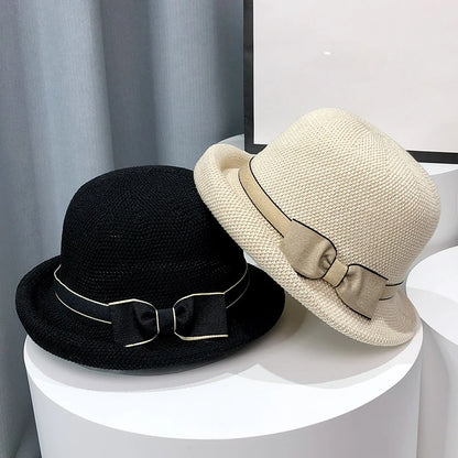 Japanese Bow Bucket Hat Women
