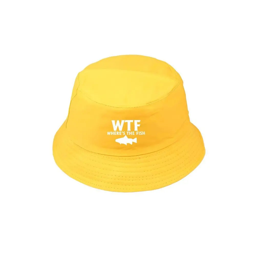 WTF Print Cotton Bucket Hat
