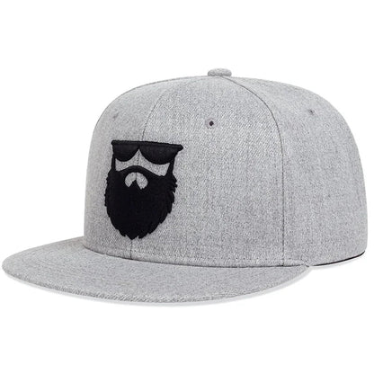 Unisex Beard Old Men Embroidery Hip-hop Hats